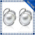 AAA 9-10MM Elegant 925 Sterling silver Freshwater Pearl Round Earring PE019